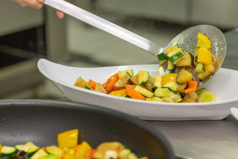Cucina sorgt für das Essen in der Klinik