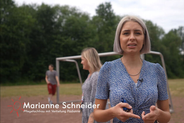 Eine Mitarbeiterin der psychosomatischen Station P1 im Interview