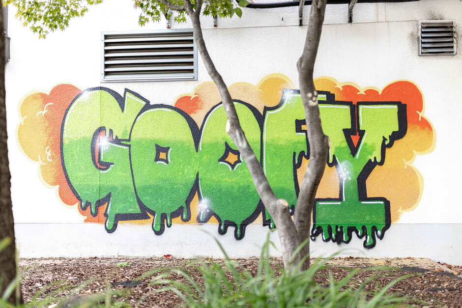 Graffiti an der Mauer