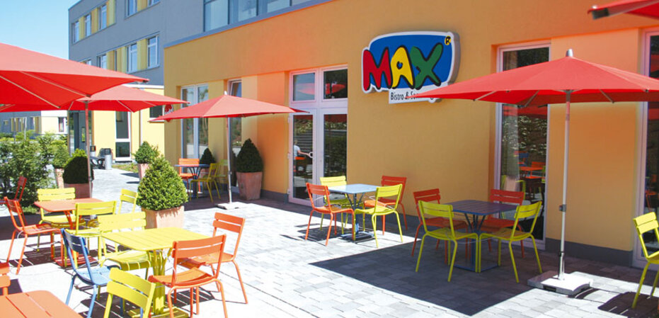 Der Außenbereich vom Bistro