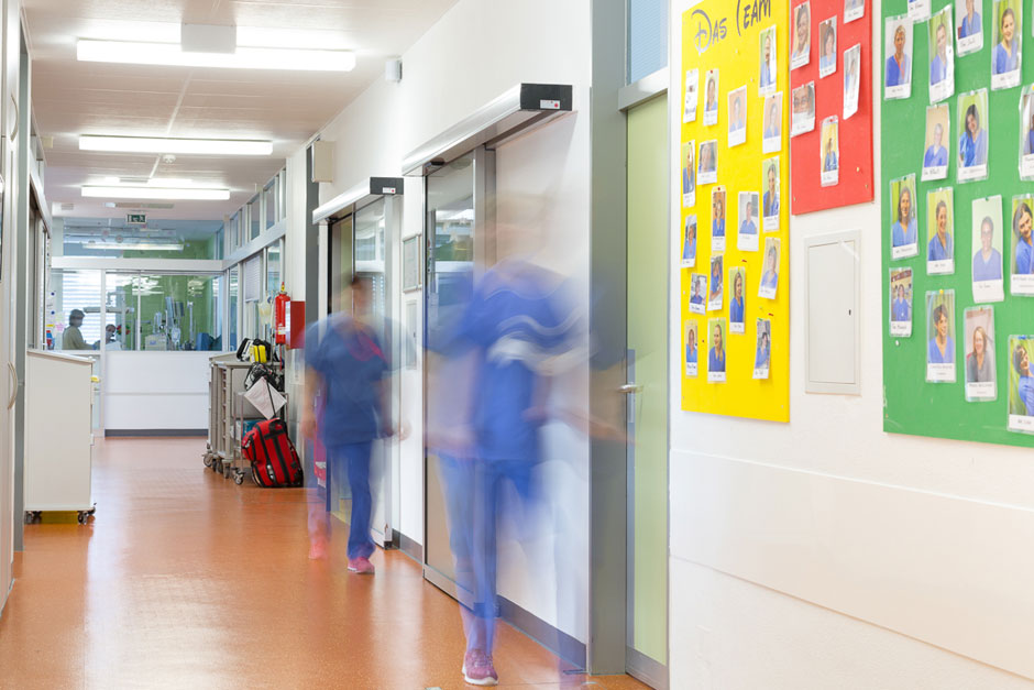 Vor den Operationssälen